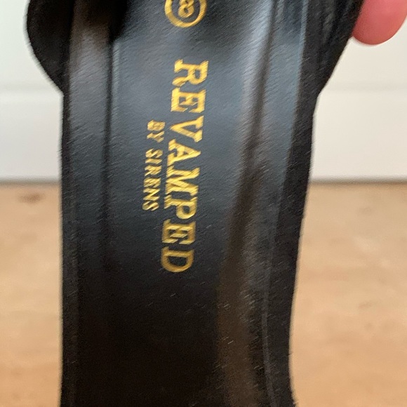 Black small heeled sandals - Picture 2 of 4